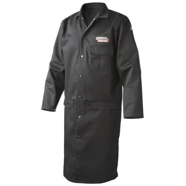 Lincoln K3112 Black Welding Lab Coat (Medium to XL)