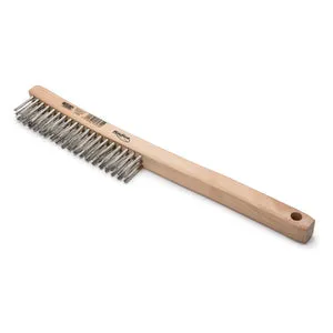 Lincoln K3181-1 3 x 19 Row Stainless Steel Wire Brush (12 Brushes)