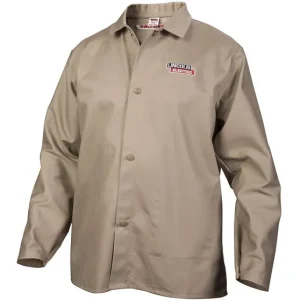 Lincoln Khaki Traditional FR Cloth Welding Jacket K3317