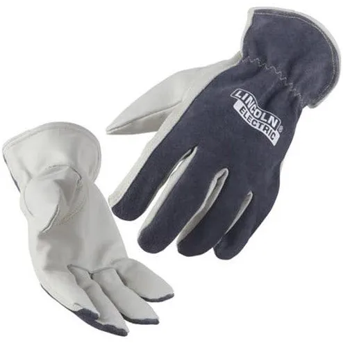 Lincoln Traditional Grey Leather Drivers Gloves K3769