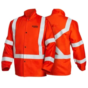 Lincoln High Visibility FR Welding Jacket w/ Reflective Stripes K4692
