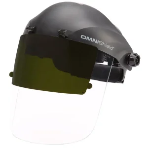 Lincoln OMNIShield Clear Face Shield w/Flip-Up Shade 5 IR/UV K4969-1