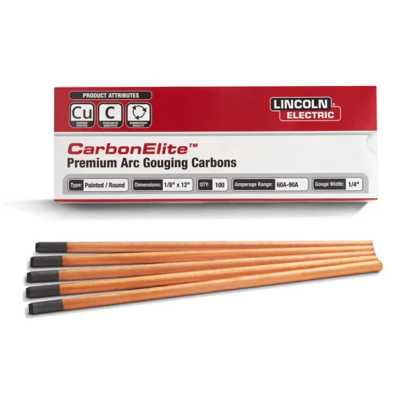 Lincoln CarbonElite Pointed Gouging Electrodes KP3800