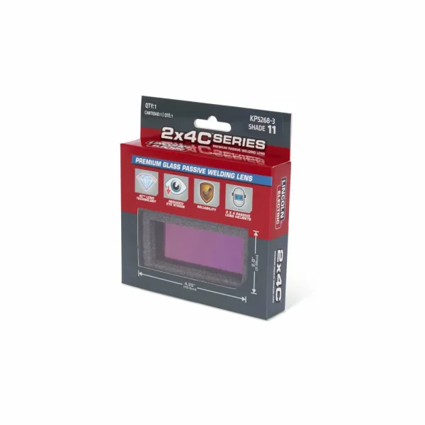 Lincoln Electric KP5268-3 2x4C® Series Premium Glass Passive Welding Lens – Shade 11