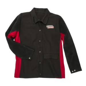Lincoln Shadow Split Leather-Sleeved Welding Jacket – K2986