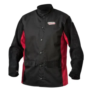 Lincoln Electric Shadow Split Leather Sleeved Welding Jacket #K2986