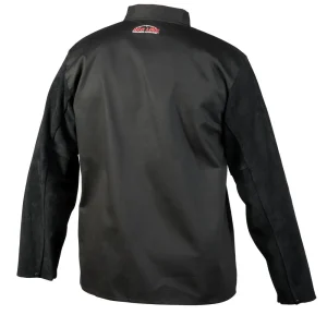 Lincoln Electric Traditional Split Leather-Sleeved Welding Jacket (Black) #K3106