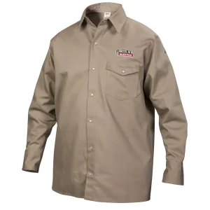 Lincoln Khaki FR Welding Shirt – K3382
