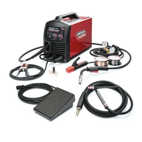Lincoln POWER MIG 140 MP Multi-Process Welder TIG One-Pak – K4499-1