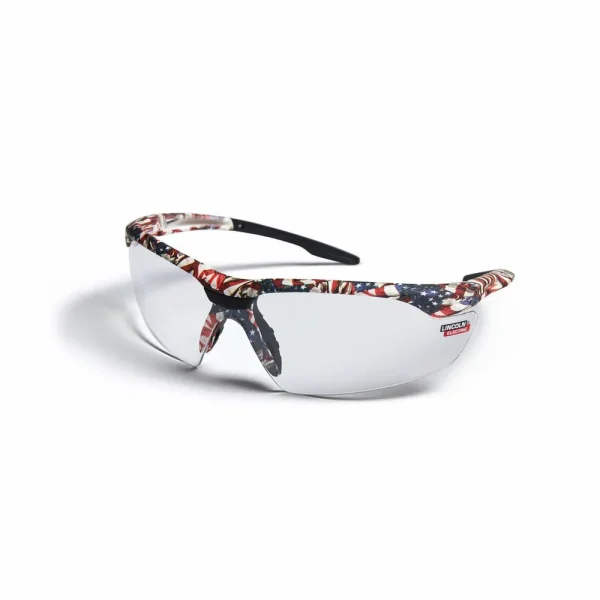 Lincoln Electric Axilux™ USA Camo Safety Glasses – Clear Anti-Fog/Scratch Lens #K4676-1