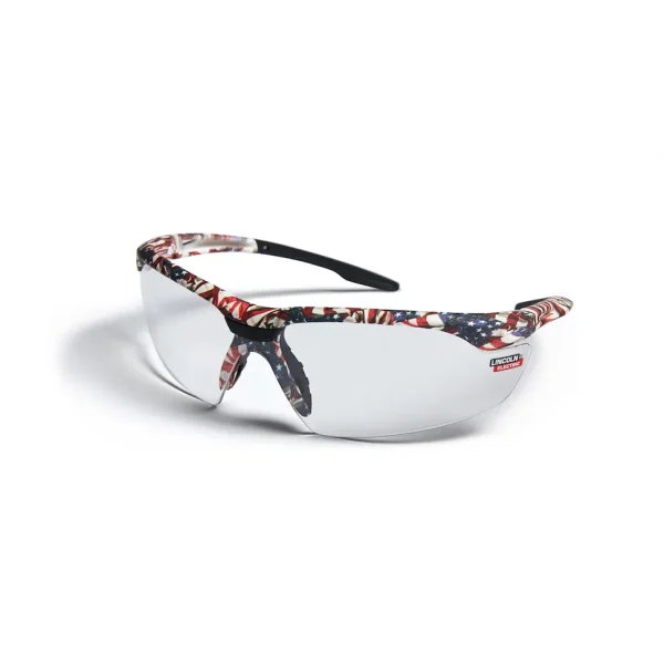 Lincoln AXILUX USA Camo Safety Glasses w/ Anti-fog/Scratch Lens – K4676-1