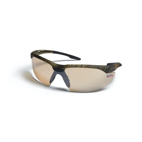 Lincoln Axilux Camo Safety Glasses w/ Anti-Fog/Scratch Lens – K4677-1
