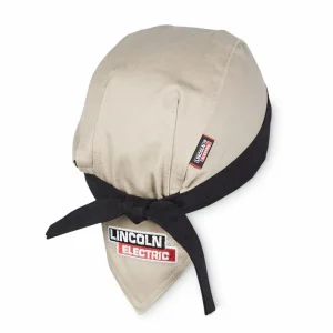 Lincoln Electric FR Welding Bandana – Khaki w/ Black Headband #K4824-ALL