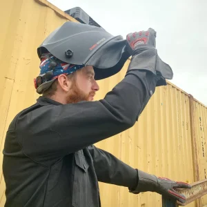 Lincoln Grain Leather Welding Bib – KP3730-1