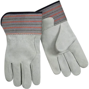 Steiner 02299E Standard Split Cowhide Leather Palm Work Gloves Full Leather Back, Short Cuff (Large) – 12 Pairs