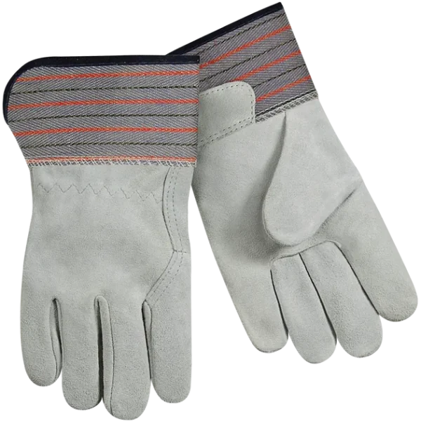Steiner 02299E Standard Split Cowhide Leather Palm Work Gloves Full Leather Back, Short Cuff (Large) – 12 Pairs