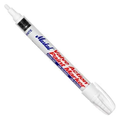 Markal Valve Action® Paint Marker – Yellow or White (1 box – 12 markers)