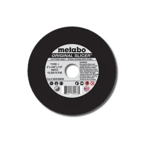Metabo Original Slicer 5″x.040″x7/8″ Cut-Off Wheel Type 1 A60TZ (Box of 50)