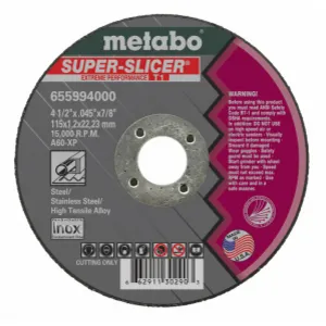 Metabo Super Slicer 6″x.045″x7/8″ Cut-Off Wheel Type 1 A60XP (Box of 50)