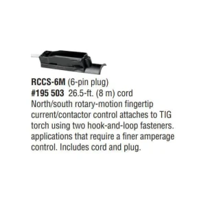 Miller Rotary Fingertip Control, North/South, 26.5 ft., 6-pin plug #195503