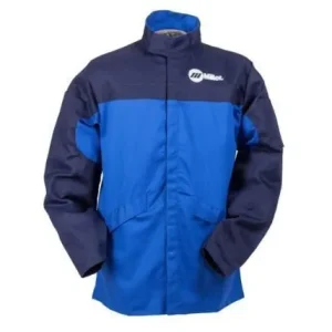 Miller Indura Cloth Welding Jacket, 258095 Small, 258097 Medium, 258098 Large, 258099 X-large, 258100 2X, 258101 3X, 258102 4X, 258104 5X