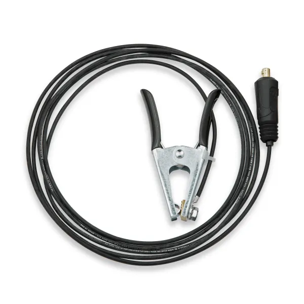 Miller Work Cable 12 ft 12 GA w/200A Clamp & Plug #263799
