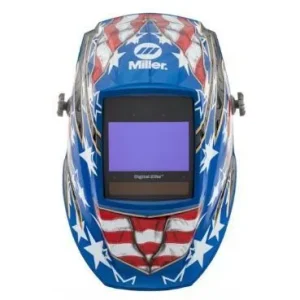 Miller Digital Elite Autodarkening Welding Helmet-Stars and Stripes #281002