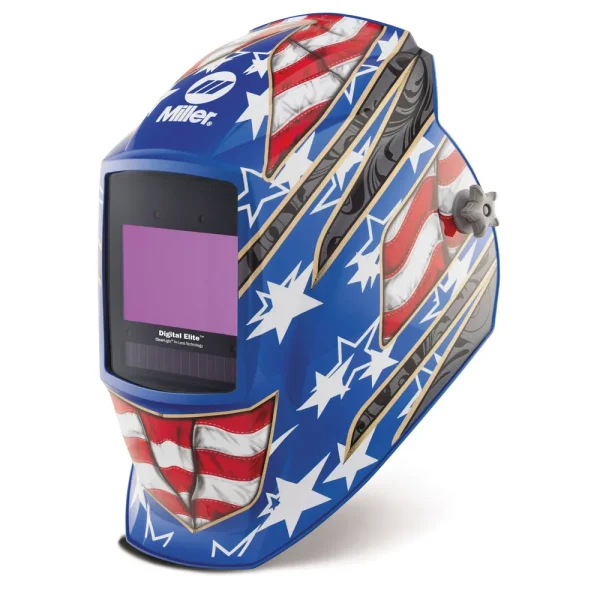 Miller Digital Elite™ Welding Helmet w/ ClearLight 4x, Stars and Stripes #296770