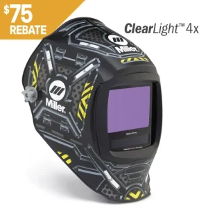 Miller Electric Digital Infinity Welding Helmet, Black Ops, ClearLight 4x | 296779
