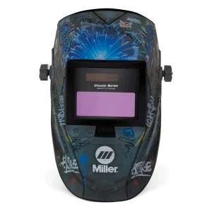 Miller Classic Series Welding Helmet w/ ClearLight Lens, Street Sparks – 299618