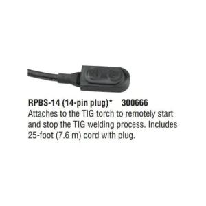 Miller Pushbutton Fingertip Control, 2 Button, 14-pin Plug #300666