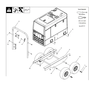 Miller Bobcat™ / Trailblazer® Off-Road Running Gear with Never Flat™ Tires #300910