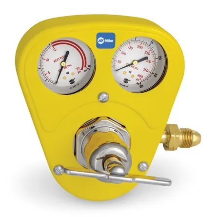 Miller Smith® Series 40 Heavy-Duty Acetylene Regulator w/ Hard Hat, 15 PSI, CGA 510 #40-15-510S