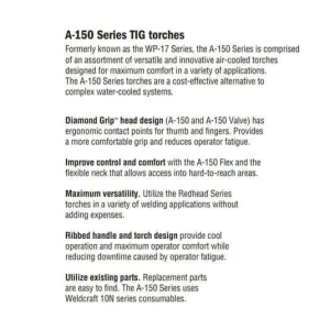 Miller Weldcraft™ A-150, Mono-Flex, 12.5 ft.Torch Package #WP1712MFM