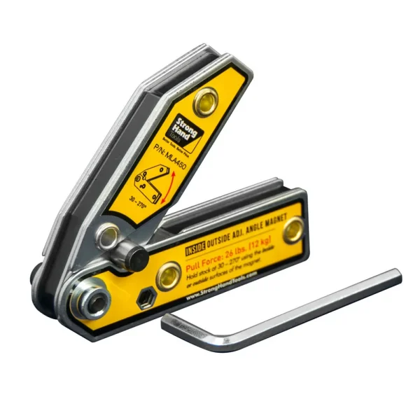 STRONG HAND TOOLS MLS450 4.7″ INSIDE/OUTSIDE ANGLE MAGNET ADJUSTABLE