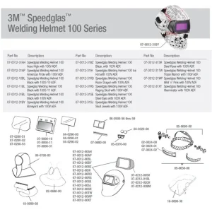 3M Speedglas 100 Series Auto Darkening Welding Helmet (Aces High) #07-0012-31AH