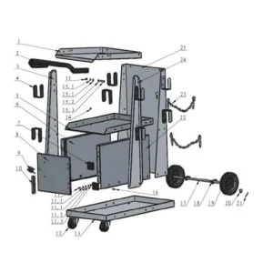Metal Man Three-Tier Welding Cabinet #TTWC3