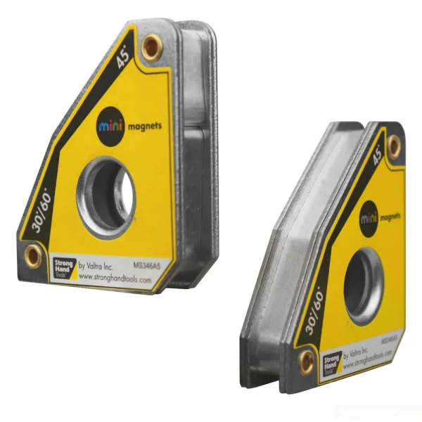 STRONG HAND TOOLS MS346AT MINI MAGNET SQ MULTI-ANGLE 2PK 30*/60* 25 MAX PULL FORCE