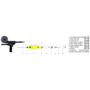 Miller Head Tube for Spoolmatic 30A – 221087