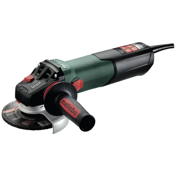 Metabo WEV 17-125 Quick Inox 4.5″-5″ Variable Speed Angle Grinder, 14.5 Amp – 600517420