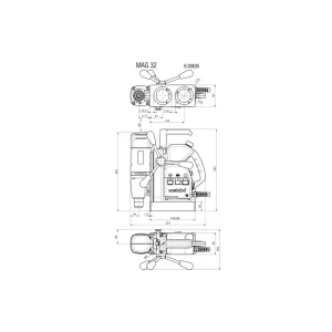 Metabo MAG 32 Magnetic Core Drill – 600635620