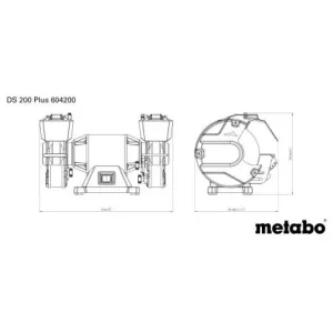 Metabo DS 200 Plus 8″ Bench Grinder – 604200420
