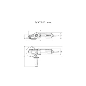 Metabo WEF 9-125 4.5-5″ Flat Head Grinder – 613060420