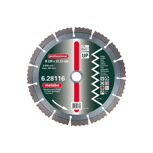Metabo Diamond Cutting Disc, 230 x 2.5 x 22.23 mm – 628116000