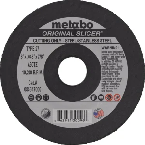 Metabo Type 27 Original Cutting Wheels 6x.045×7/8, 50/pk – 655347000