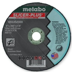 Metabo Type 27 SLICER-PLUS Cut. Wheels 6x.045×7/8 50/Box – 655352000