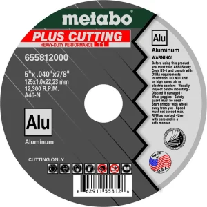 Metabo Plus-Alu Aluminum Cutting Wheels, 50/pk