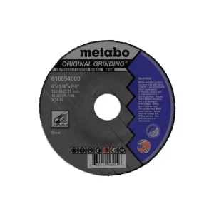 Metabo Original Grinding 6″ X 1/4″ X 7/8″ Type 27, A24N- US616554000