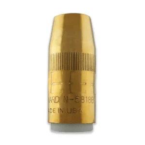 Bernard N-5818B Centerfire Thread-On Nozzle (Large), 5/8″ Bore, 1/8″ Recess, Brass, 10/PACK