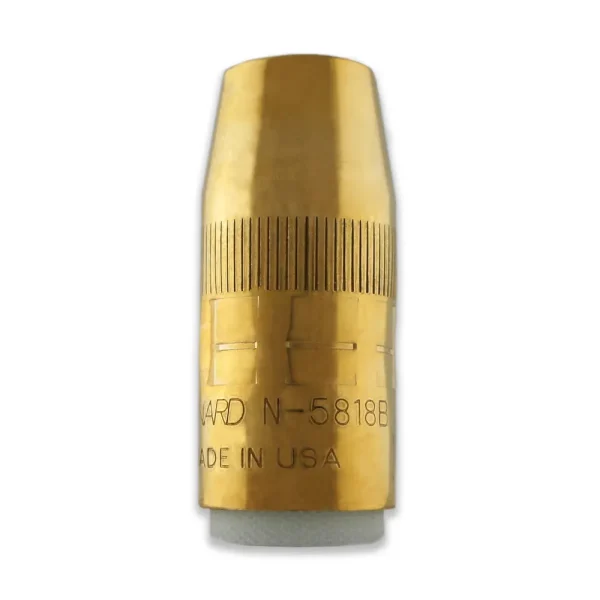 Bernard N-5818B Centerfire Thread-On Nozzle (Large), 5/8″ Bore, 1/8″ Recess, Brass, 10/PACK